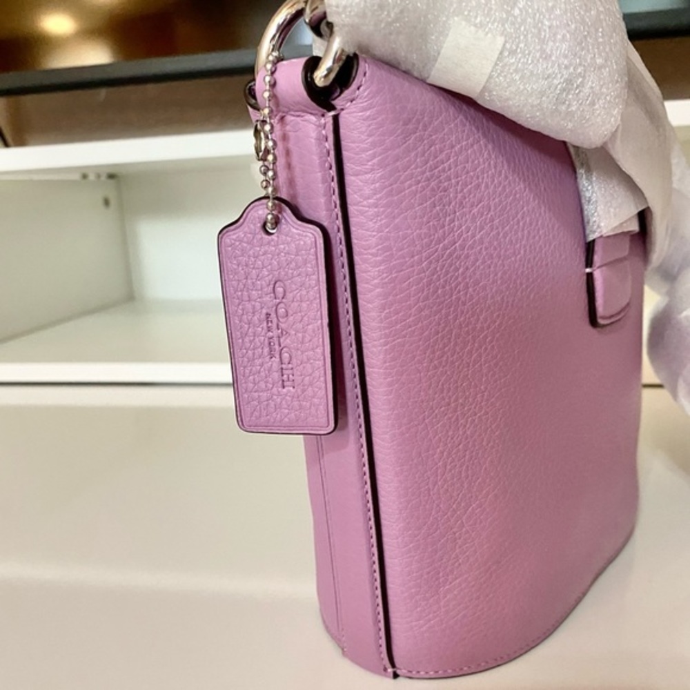 🤍🌸NEW🌸Coach Addie XB Leather/Crossbody bag/satchel/small/chic/Lavender color - Picture 8 of 9
